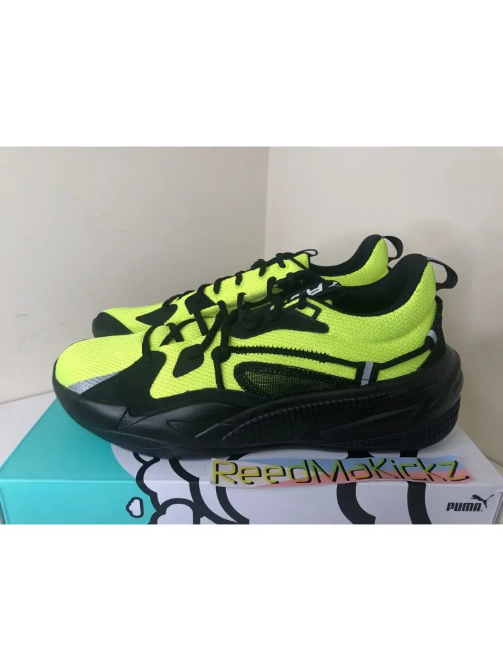 Puma RS Dreamer J.COLE Black Yellow Lime Mens Sizes